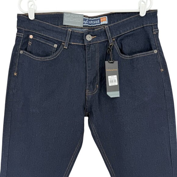 Weatherproof Vintage Men's Cyclone Slim Fit Ocean Depth Blue Denim Jeans 36x32 N - Picture 3 of 12